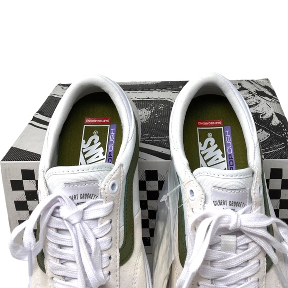 VANS Gilbert Crocket Shoes Women's Skate White Suede Low Sneakers VN0A5JIF133 - Picture 7 of 10